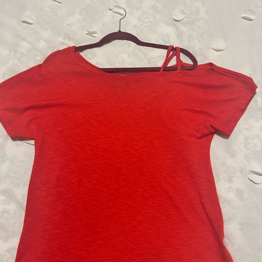 Kaileigh Red Short Sleeve Top